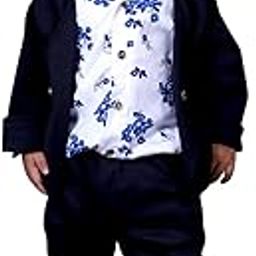Boys Printed Casual Party Suit Multicolour-image-72
