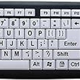 CLUB BOLLYWOOD® Large Print Computer Keyboard Makes Type Easy for Visual istance Senior|Keyboards, Mice & Pointers|Keyboards & Keypads|1 Piece Large Print Computer Keyboard-5