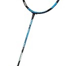 BABOLAT X-Feel Essential HIGH Modular Full Graphite UNSTRUNG Badminton Racket with Blue White Holder X4 Single Compartment KITBAG-3