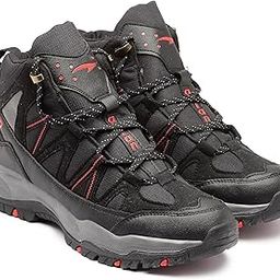 Men's Everest-21 Sports Trekking & Hiking,Walking Hi-Neck Shoes with Rubber Outsole & Memory Foam Insole Lace-Up Shoes for Men's & Boy's Red-picture-0