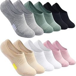 No Show Socks for Women Cushioned Low Cut Athletic Hidden Lining for Sneaker Ankle Invisible Running Socks 4/6 Pairs-image-41