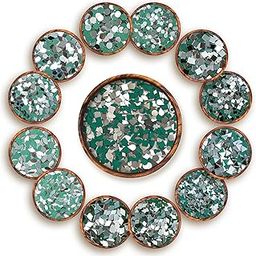 Brinda ventures YAVIX 12 Variety Mirrors Shapes for Crafts | Perfect for Lippan, Fabric, Mandala Art, Jewelry Making | 660 Medium and 1260 Small Shapes Mirrors, Total 1920 Pieces (Combo of 12)-27
