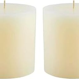 4" x 4" Ivory Bulk Pillar Candles (Set of 6)-image-46
