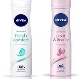 NIVEA Women Deorant with two flavor combo deo for women fresh comfort and peqarl and beauty deo forw women deo girl deo Deodorant Spray - For Women (300 ml, Pack of 2)-39