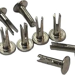 Nimida® Bifurcated (Split/Chira) Half Chira/Half Split Steel Rivets of 1" - 100 Pcs for Leather,Fabric,Soft Material etc-image-61