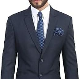 Men's Slim Fit Single Breasted Blazer-image-26