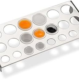 Stainless Steel Tattoo Ink Cup Holder 21 Holes Stand Rack Pigment Container Tattoo Kit Accessory Tattoo Ink Holder Stand For Pigment Ink Cup Tattoo Supplies-11