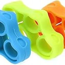 AMIFIT Silicone Finger Stretcher Exerciser | 3 Levels | Hand Resistance Bands | Grip Strengthener | Multicolor (Set of 3)-picture-14