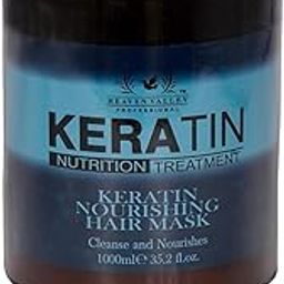Heaven Valley Keratin Nourishing Hair Spa Mask for Deep Nourishment and Repair, Argan Oil, Smooth and Shiny Hair Treatment, Moisturizing for Dry and Damaged Hair, Frizz Control, Color Safe, 1000ml-7