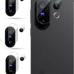 Nazomi Tech For Vivo X200 FE Back Camera Lens Screen Protector 3D Anti Shock/Anti-Scratch/Clear/Camera Tempered Glass (Pack of 3)-image-37