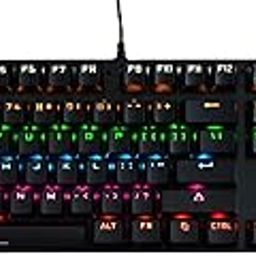 Havoc Pro Wired Mechanical Gaming Keyboard –with Backlit RGB LED, 26 Anti-Ghosting Keys,12 Multimedia Function Keys - for Computer, PC, Desktop, Gamer, Wired-Black-82