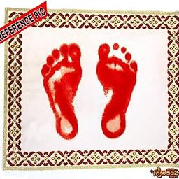 Bride Baby Guru Teacher Ideol's Welcome Swaagat, Gruh pravesh, Sthapana, wedding Rituals, Baby Foot, Guru charan, Greetings Kanku Pagla Rumal Cloth Asan With Bag (Multidesign)-picture-24