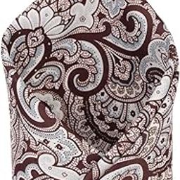 Men Brown Print Party Pocket Square-image-66