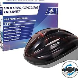 Strauss Adjustable Cycling Helmet, Elite | Light Weight with Superior Ventilation | Mountain, Road Bike & Skating Helmet with Premium EPS Foam Lining| Ideal for Adults and Kids| Size: Junior-image-23