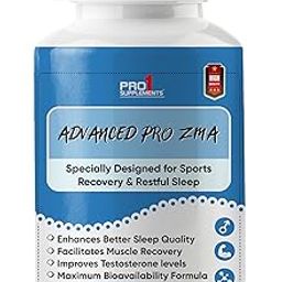 Pro1 Supplements ZMA and Zinc Supplement for Men | Zinc and Magnesium Supplements with Vitamin B6 | ZMA Supplements may Support Sleep and Muscle Recovery | 60 Capsules-36