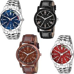 Analogue Display Multicolor Watches Combo Set of 4 (SRE1465C_bzr)-image-97