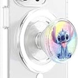 PopSockets Phone Grip with Expanding Kickstand Compatible with MagSafe, Adapter Ring Included, Phone Holder, Wireless Charging Compatible, Disney - Stitch Dreamscape Tidepool-30
