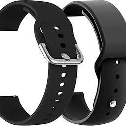 20mm Pack of 2 Silicone Watch Strap Compatible for Tagg Kronos Lite Smart Watch Band-image-82