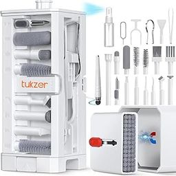 Tukzer Laptop Screen Keyboard Cleaner Kit, 32-in-1 Electronic Gadget Cleaning Tool with SD Card Storage Slot for MacBook, iPad iPhone Smartphone Tablet, PC Computer, DSLR Camera Lens, Airpods (White)-21