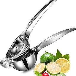 Frabble Kitchen lemon squeezer stainless steel Finish with Handle & Groove Head - Heavy Duty Metal Hand Press Citrus Juicer - Modern Kitchen Tool for Lemon, Lime & Other Fruits Juice extractor-picture-10