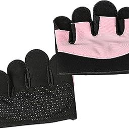 MERISHOPP® Gym Gloves Non Slip Half Finger Gloves for Exercise Men Women Body Building Pink XL | Sporting Goods | Fitness Running & Yoga | Strength Training | Gloves Straps & Hooks-image-75