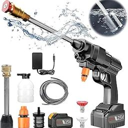 Texum Portable Car Washer Wireless 48V High Pressure Cleaner Machine, Max 40 Bar Pressure Multipurposing Tool Like Car, Bikes Washing, Gardening, Windows & Outdoor Cleaning-picture-16