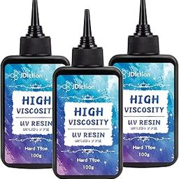 JDiction UV Resin, Upgrade 300g High Viscosity Hard UV Resin with Super Crystal Clear Kit for Doming, Sealing, Coating, and Casting-image-44