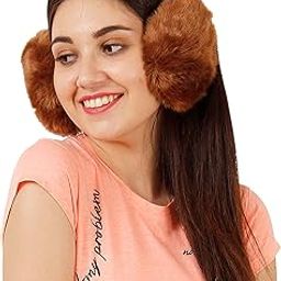 Faux Fur Winter Outdoor Accessory Foldable Ear Muffs/Warmer for Girls & Women for protection from Cold, Ideal Head/Hair Accessory during winters-image-67