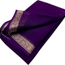 RAJMALA Attractive Design Women's Semi Mysore Silk Zari Border with Blouse Piece-image-10