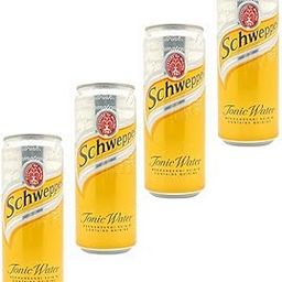 Schweppess Tonic Water Carbonated Drink, 330ml, Pack of 4 (Imported)-image-43