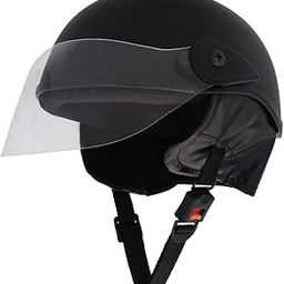 Sage Square Multipurpose Half Helmet for Men's and Women's (Large, Black Matte)-11