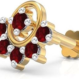 925 Sterling Silver 18K Gold Plated Luminous Arc Nose Pin for Women and Girls | With Certificate of Authenticity and 925 Stamp-image-58