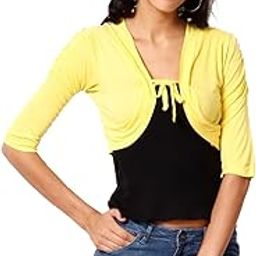 Women's Viscose Stylish and Fashionable Short Shrug, Summer Shrugs for Women-image-70