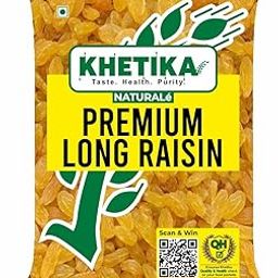 Khetika Premium Long Raisin 200g | Long Kishmish | Naturally Dried Grapes | No Added Colour-picture-24