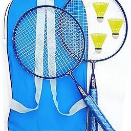 GILLX k4 Badminton Rackets Set of 2 Piece with 3 Nylon Shuttle Cocks for Kids-picture-31