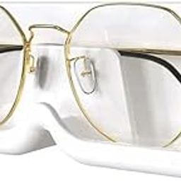 Specs Holder Wall Mounted/Sunglasses Display Case with Adhesive Sticker/No-Drill Display Stand/Specs Holder Plastic Case/Eyewear Case Shelving/Glasses Holder Plastic (White $Black)-31