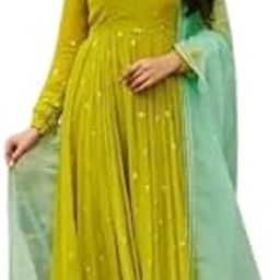 Ready-to-Wear Faux Georgette Suit and Dupatta Set | Heavy Embroidered Stitched Gown for Women-image-52