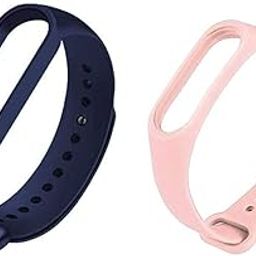 Wristband Band Strap Belt for Mi 6 (Combo Pack, Pack of 2) (Navy Blue, Girlish Pink, Xiaomi Mi Band 6 Original)-picture-32
