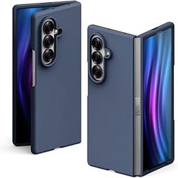 CRUPED Ultra Hybrid Compatible with Samsung Galaxy Z Fold 7 Back Cover,Liquid Silicone Soft Gel Rubber Bumper, Shockproof Flexible Protective Case/Cover for Galaxy Z Fold 7 5G (Blue)-image-91