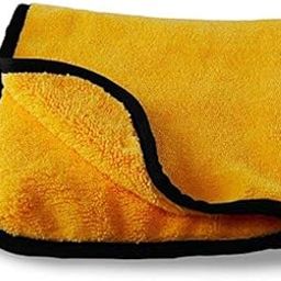 800 GSM Heavy Microfiber Cloth for Car Cleaning and Detailing - Dual Sided, Extra Thick Plush Microfiber Towel Lint-Free, 40cm x 40cm, Pack of 1, Multicolor-image-41