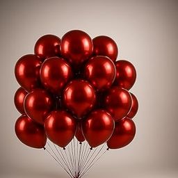 Untumble Red Balloons For Decoration Set of 25 Pcs Balloon For Decoration Birthday Red Metallic balloons for Birthday-image-123