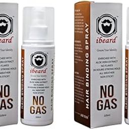 Ibeard No Gas Hair Binding Spray For Strong Beard Hold|Long Lasting Hold|No Harmful Chemicals|Non-Sticky (Pack Of 2, 225Ml)-image-42