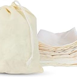 Star Quick Links™ 100 Pcs – (6 x 8 Inch) Muslin Bags Cotton Drawstring Bags Sachet Bag for Home Supplies Potli Bag-image-18