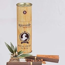 ROYAL SWAG Ayurvedic & Herbal Cigarette, Clove Flavour Smoke Tobacco Free Cigarettes Helps in Quit Smoking - (10 Sticks, 1 Shot)-image-98