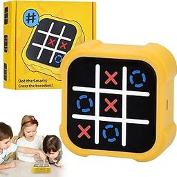 BELOXY Electronic Tic Tac Toe Bolt Game, 3-in-1 Handheld Puzzle Console with Silent Mode, Portable Travel Game for Kids & Adults, Ages 3+ (1)-22