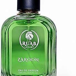 RUAB LUXURY Zaroon | Eau De Parfum | 100ml | Premium Long Lasting Perfume for Men & Women | Powdery, Fresh Spicy & Musk Notes | Unique Gift For Her/Him-3
