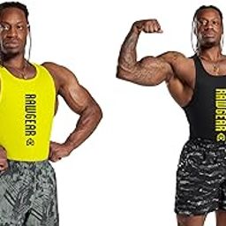 Gym Vest Workout Tank Top Set, 2 Pack, Men's Fitness Muscle Shirts Multicolour S M L XL XXL XXXL 001-image-71