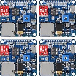 Diann 4pcs MP3 Voice Playback Module DY-SV5W Player Music Voice Board IO Trigger UART Serial Adapter Control Playback Module Sound Board Amplifier Board Support 32G Card-image-44