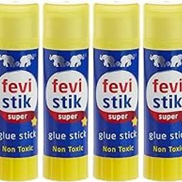 Fevistik Multi-Purpose Super Glue Stick Non Toxic Transparent Adhesive for Decorations & Craft Projects 15 GM (Pack of 6)-image-39
