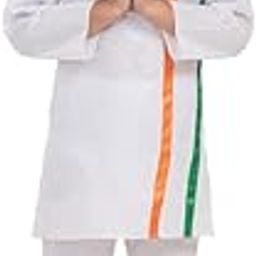 PEKABU Kurta Pajama Costume for Kids Boys – Tricolor Ethnic Dress for Independence Day, School Functions & Fancy Dress Competitions-image-96